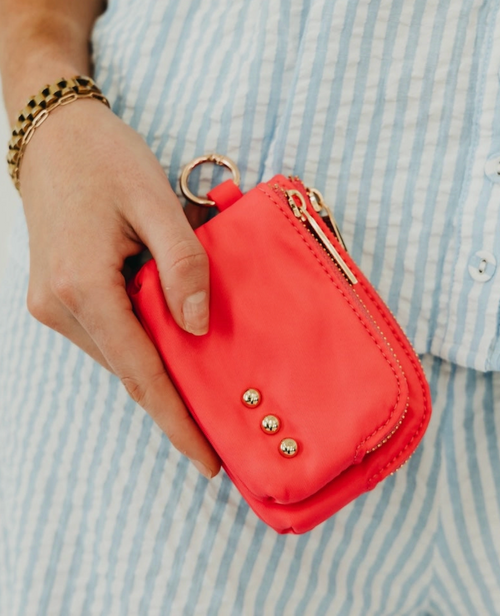 Nylon Cameron Wallet - WATERMELON