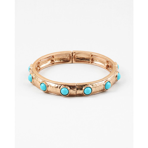 efs8b6091 WORN GOLD/TURQUOISE