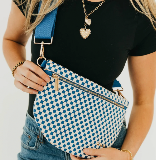 WESTLYN BUM BAG - CHECKERED ROYAL