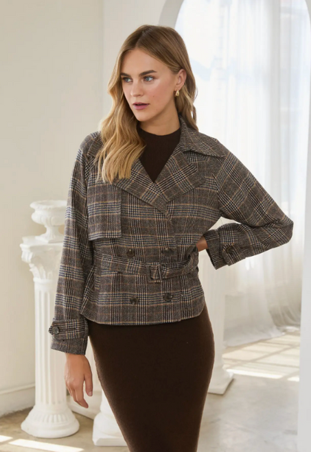 26650 BRN PLAID