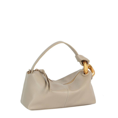 Link Hobo Bag: STONE
