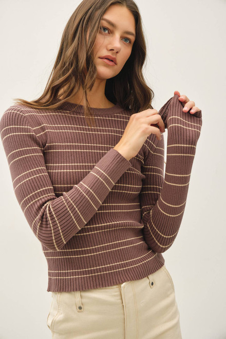 DOUBLE STRIPE SWEATER