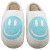 HAPPY FACE SLIPPERS-AQUA