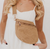 RACHEL RAFFIA BUM BAG - TAN