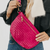 WESTLYN WOVEN BUM BAG - FUCHSIA