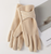 CRISSCROSS BOW GLOVES - IVORY