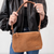 HARPER SUEDE HOBO - CAMEL