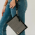 VEDA WOVEN CROSSBODY BLACK CHECKERED