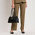 Lotus Shoulder Bag: Chocolate