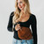 Westlyn Woven Bag: Checkered Gray Navy