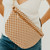 Westlyn Woven Bag: Checkered Burgundy