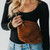 Westlyn Woven Bag: Checkered Burgundy