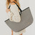 Tiffany Tote Bag: Checkered Coffee