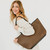 Tiffany Tote Bag: Checkered Coffee