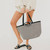 Tiffany Tote Bag: Checkered Coffee