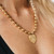 Sunburst Heart Love Pendant Necklace: Toggle