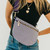 Westlyn Woven Bum Bag: Checkered Coffee