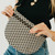 Westlyn Woven Bum Bag: Checkered Coffee