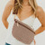 Westlyn Woven Bum Bag: Checkered Coffee