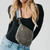 Westlyn Woven Bum Bag: Checkered Coffee