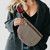 Westlyn Woven Bum Bag: Metallic Gunmetal