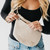 Westlyn Woven Bum Bag: Metallic Gunmetal