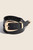 Smooth Buckle Belt: BLK/GLD