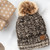 CC Mix Yarn Pom Hat:  TAUPE MLT
