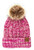 CC Mix Yarn Pom Hat: BLK MLT