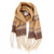 Herringbone Stripe Scarf: Taupe