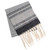 Herringbone Stripe Scarf: Gray