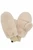 C.C Faux Fur Mittens: Beige