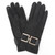 Buckle Gloves: Black