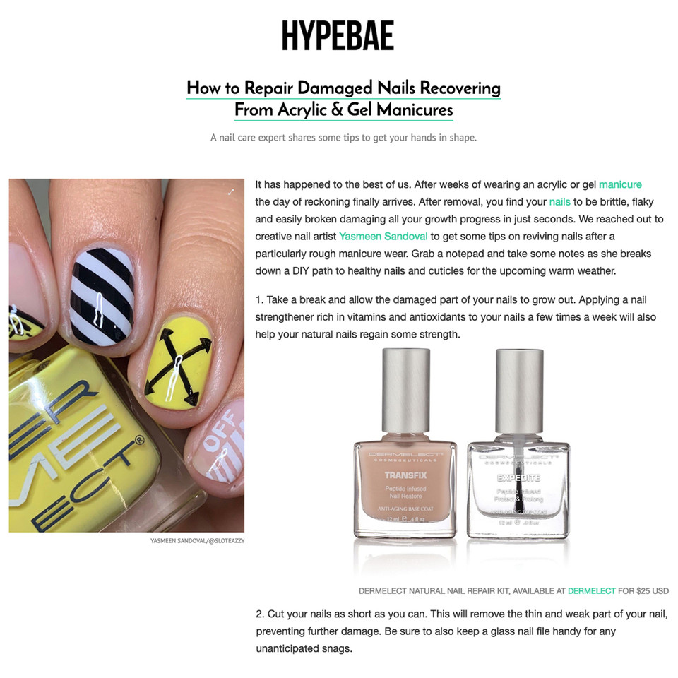 Natural Nail Repair Dermelect Cosmeceuticals