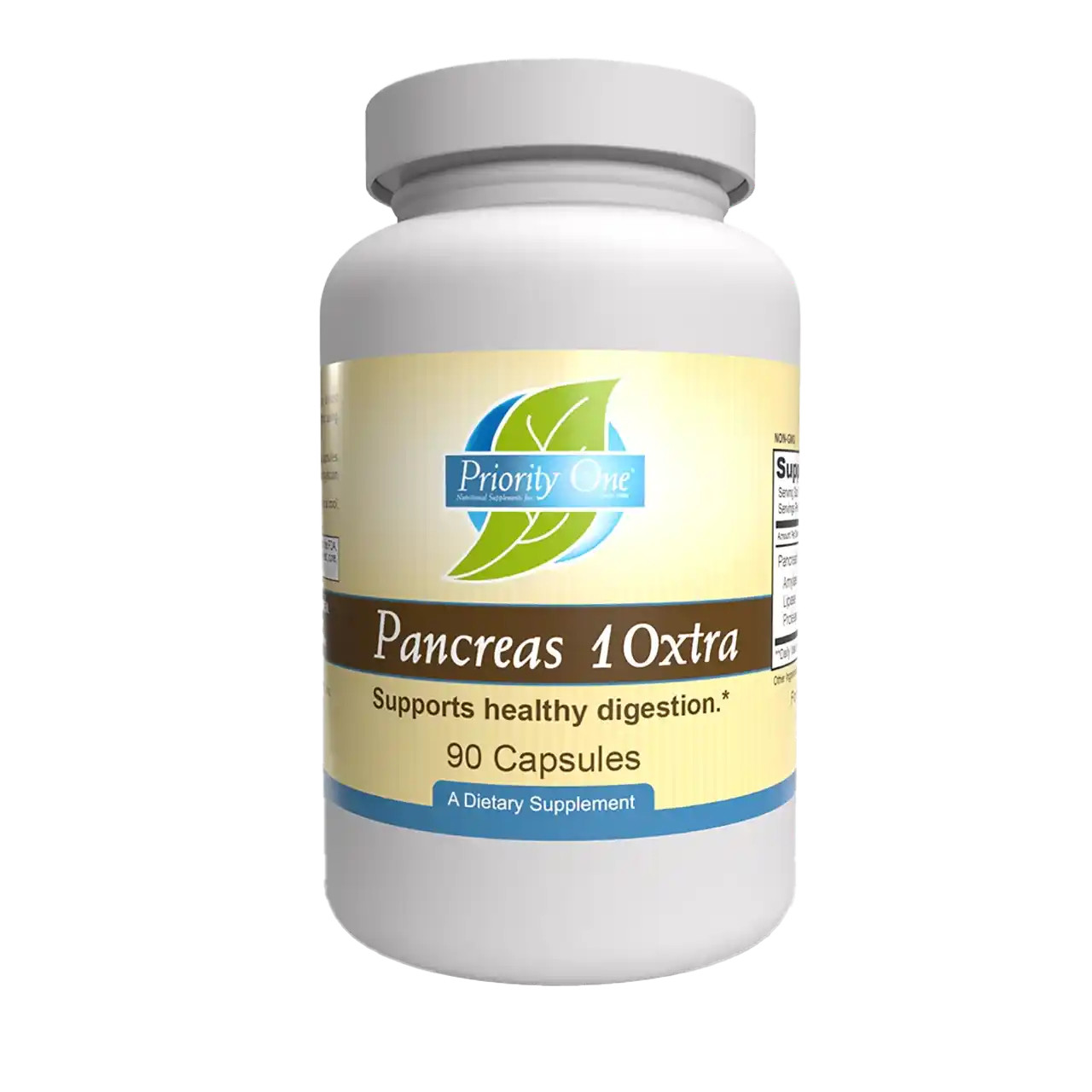 Pancreas 8xtra 90c by Priority One - amylase, lipase, and protease