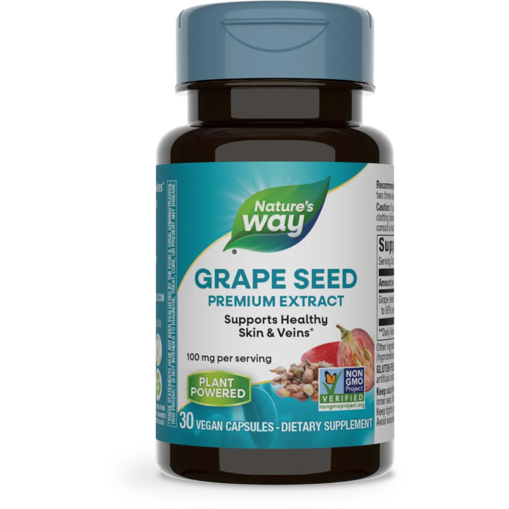 Grape Seed Standardized 30 Capsules by Nature's Way