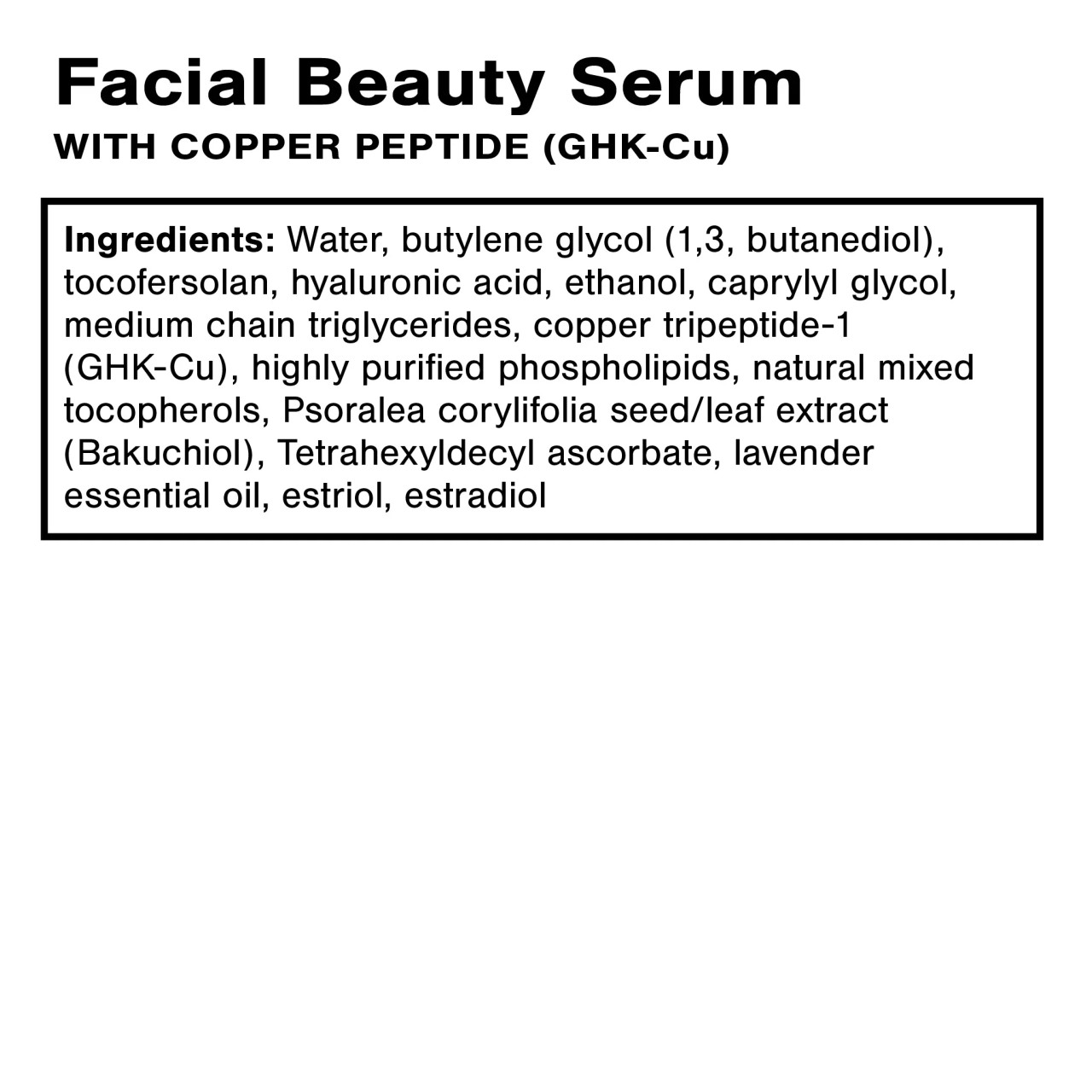 ghk cu peptide ingredients Facial Beauty Serum by Quicksilver Scientific Resolution:High A step towards expanded Scalp Cleanse