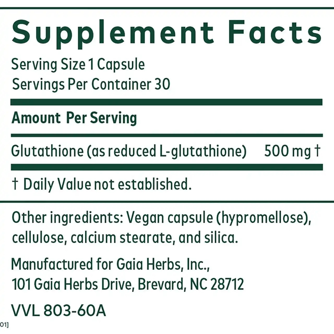 Glutathione 500 30c