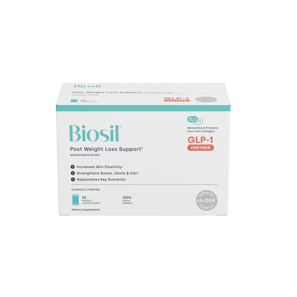 Biosil GLP-1 Post-Weight-Loss Support | Vegan Collagen Supplement with ch-OSA , B12 & Zinc