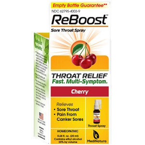 ReBoost Throat Spray Cherry 0.68 fl oz by MediNatura