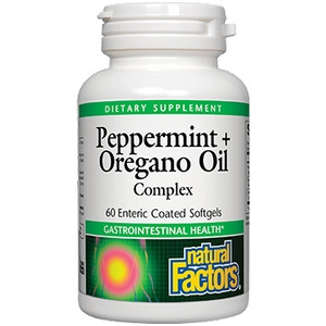 Peppermint & Oregano Oil - 60 gels by Natural Factors