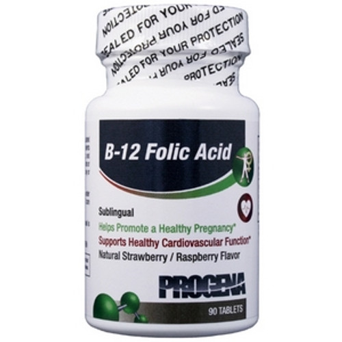 B-12 Folic Acid Sublingual 90t by Progena Meditrend