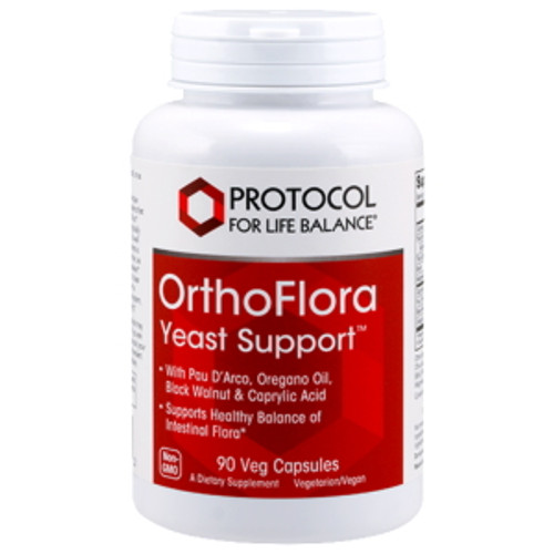 OrthoFlora Yeast Support (Candida Away) 90c by Protocol for Life Balance