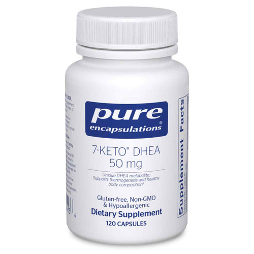 7-KETO® DHEA 50 mg by Pure Encapsulations – Thermogenesis and Healthy Body Composition Support