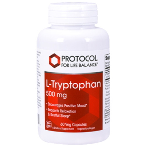 L-Tryptophan 500mg 60c by Protocol for Life Balance