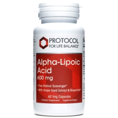 Alpha Lipoic Acid 600mg Plus 60c by Protocol for Life Balance