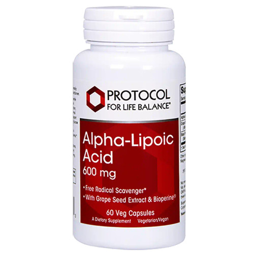 Alpha Lipoic Acid 600mg 60c by Protocol for Life Balance