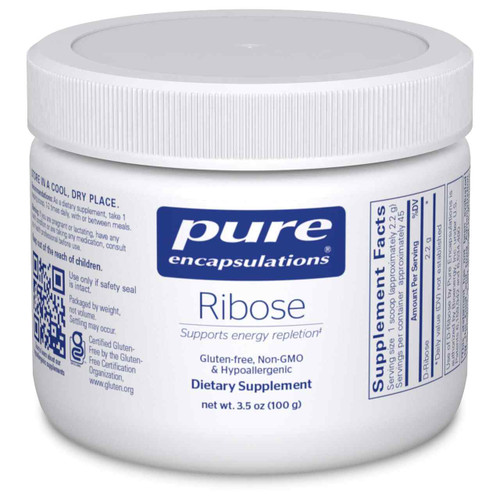 Ribose (powder) 100g Pure Encapsulations