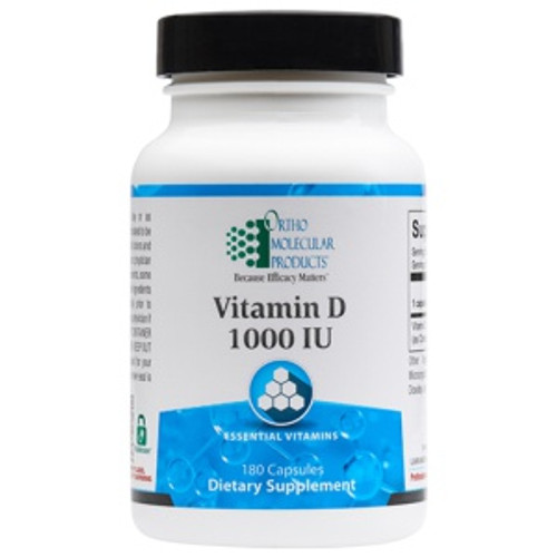 Ortho Molecular Products - Vitamin D 1000IU- 180ct