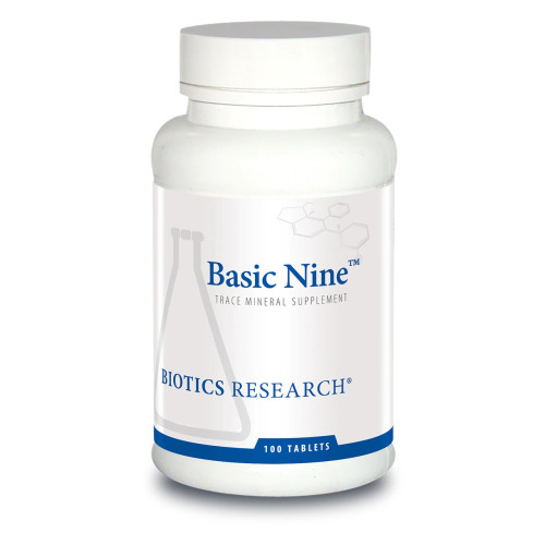 Basic Nine (Rare Trace Elements) 100T by Biotics Research
